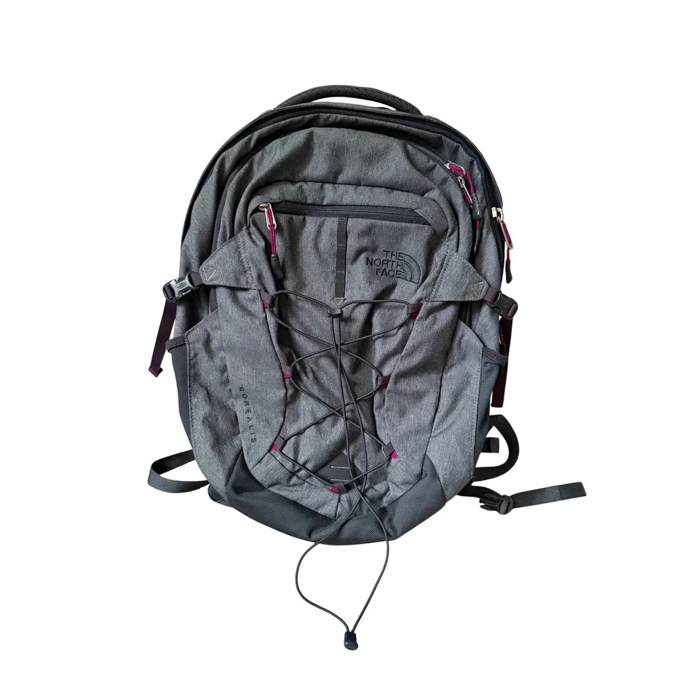 NORTH FACE BACKPACK BOREALIS ZINC GREY HEATHER PLUM